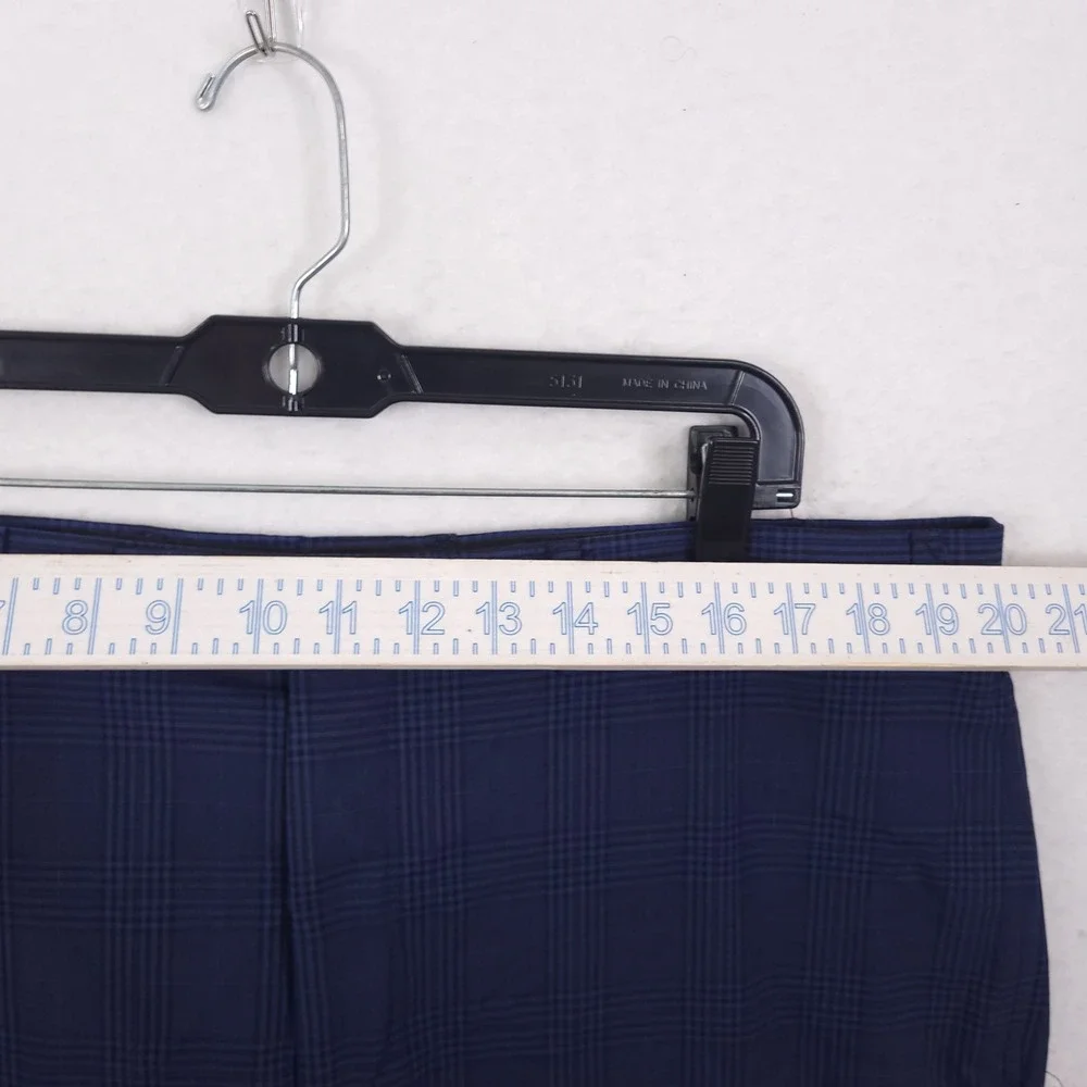 Lauren Ralph Lauren Dress Pants Men 40x30 Navy Glen Plaid Stretch Trousers - Picture 5 of 13